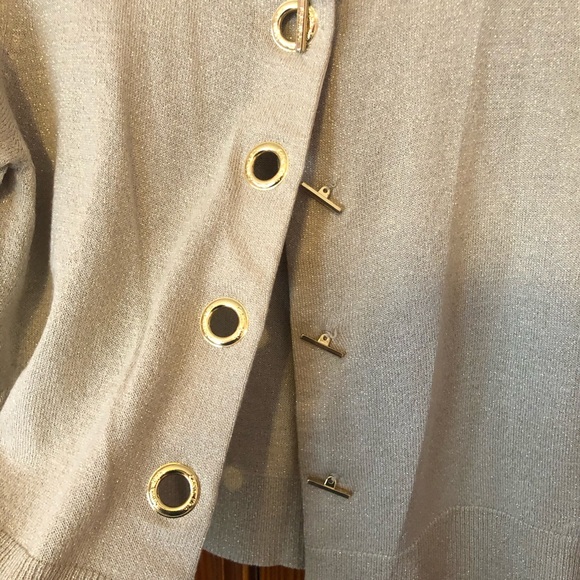 Gold Shimmer CK cardigan - Picture 4 of 6